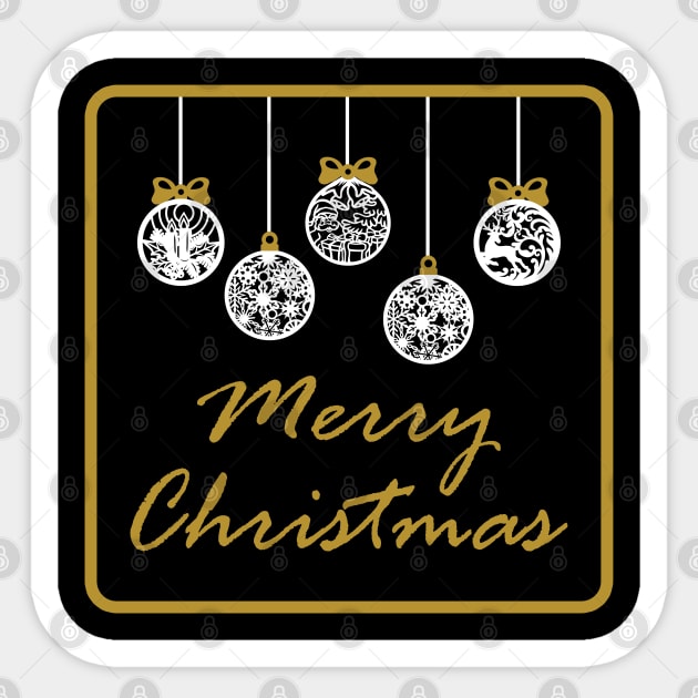 Merry Christmas Sticker by AS Shirts